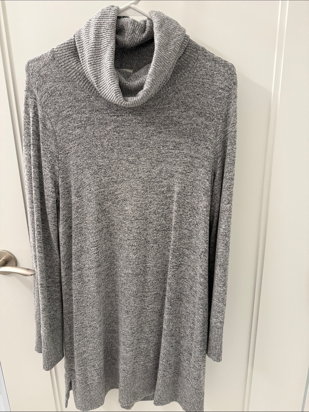 Z Supply Heather Gray Cowl Neck Dress